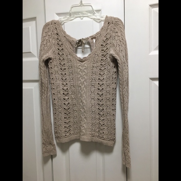FREE PEOPLE Knitted beige pullover - Picture 6 of 6